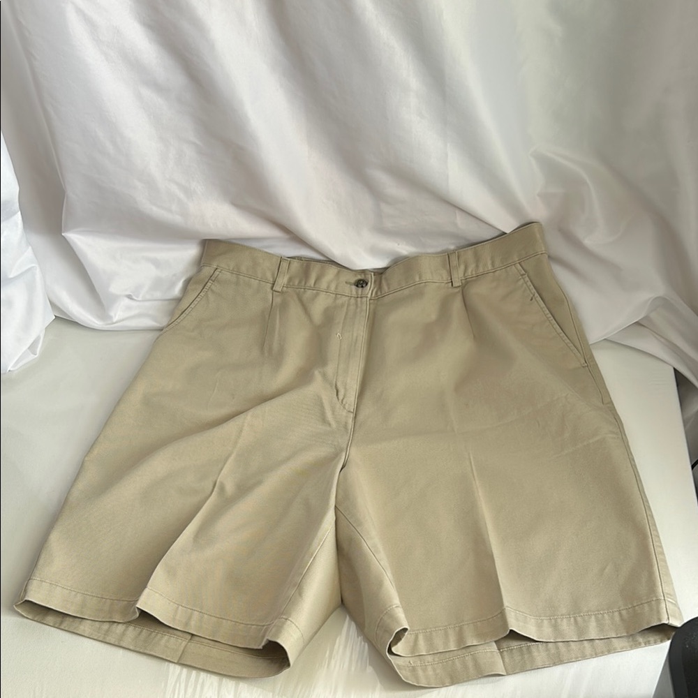 L.L. Bean Tan Bermuda Shorts Relaxed Fit